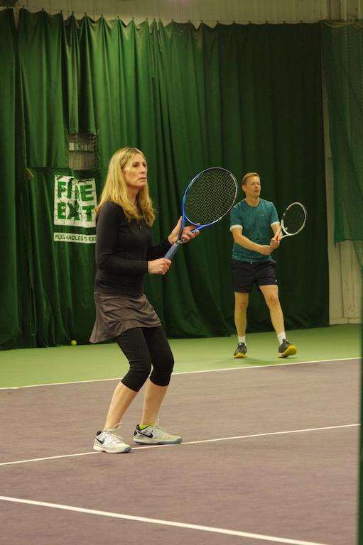 Bad weather- phooey- whatev’s , we have indoor tennis courts!