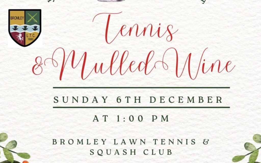 Mince Pie and Mulled Wine Tennis Tournament - 6 December 2026